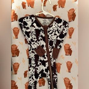 Cow print Bamboo Convertible Sleeper
